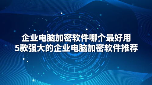 五款强大的企业电脑加密软件深度解析与推荐